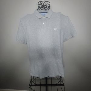 Chaps gray polo size large